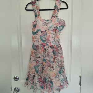 WALTER BAKER‎ Mini Dress Floral Ruffles Size  2